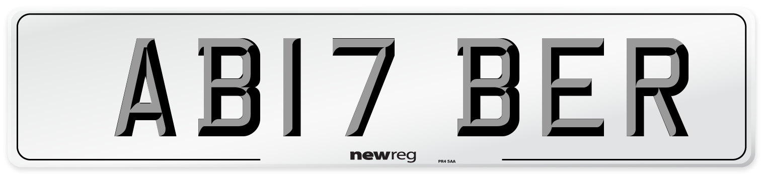 AB17 BER Number Plate from New Reg